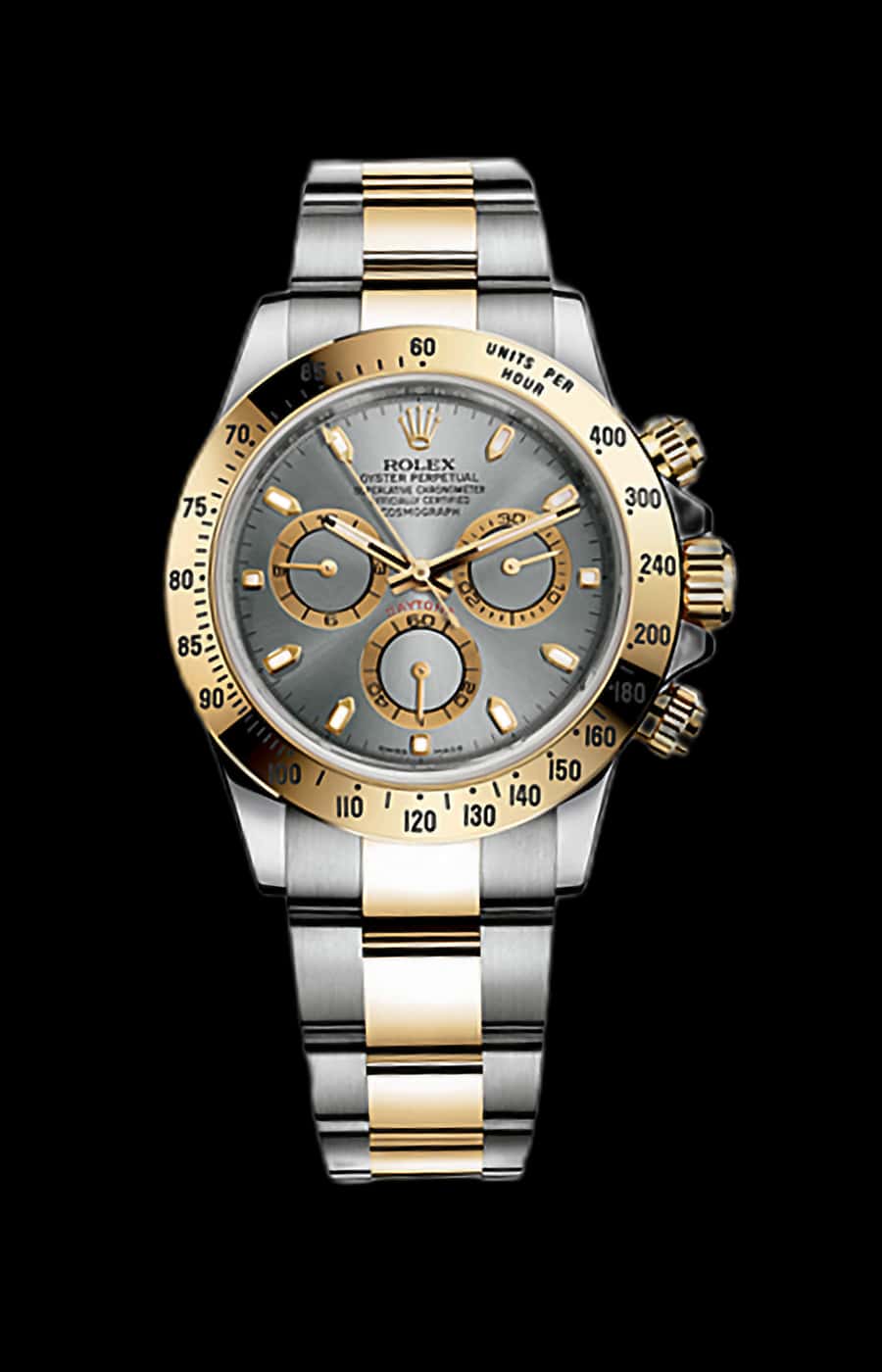 Rolex Cosmograph Daytona Stainless Steel / Yellow Gold Steel Grey Index Dial - Pre-Owned
Ref. 116523-0041