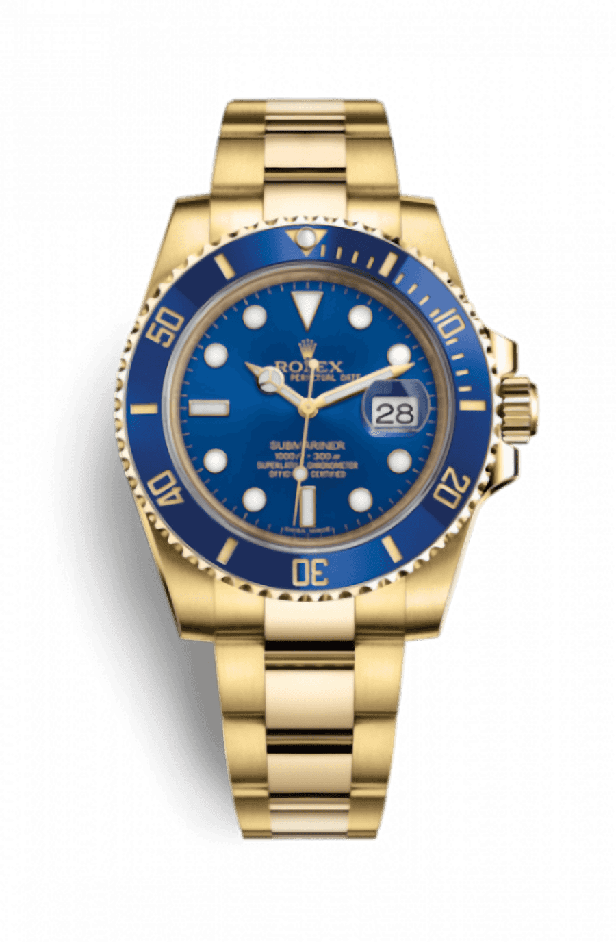 Rolex Submariner 18kt Yellow Gold 40mm Automatic Chronometer Blue Dial - Pre-Owned
Ref. 116618LB-0003
