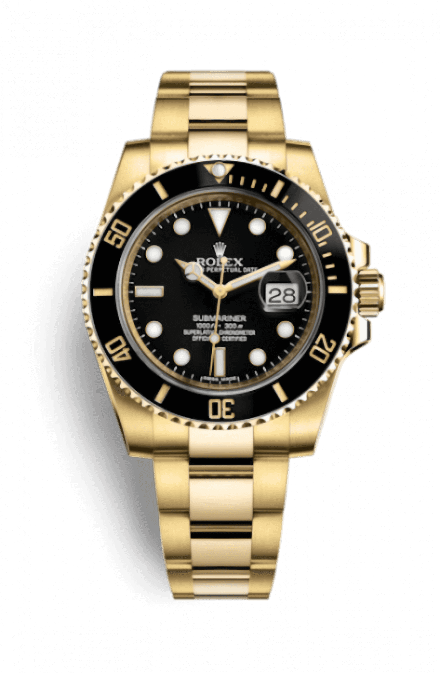 Rolex Submariner 18kt Yellow Gold 40mm Automatic Chronometer Black Dial - Pre-Owned
Ref. 116618LN-0001