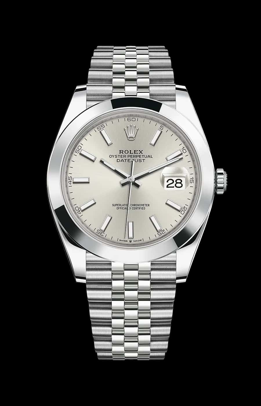 Rolex Datejust 41mm Silver Dial Jubilee Stainless Steel Ref. 126300-0004
