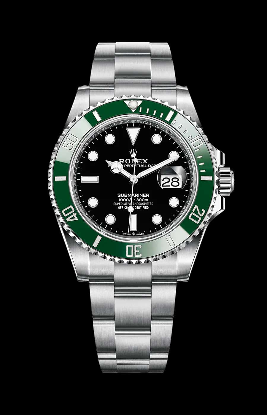 Rolex Submariner "Starbucks" MK1 Stainless Steel 41mm Automatic Green Bezel Black Dial 
Ref. 126610LV-0002