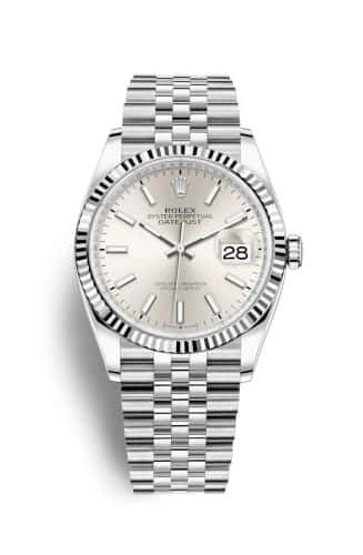 Rolex Datejust 36 Stainless Steel Silver Dial Jubilee Fluted Bezel
Ref. 126234-0013