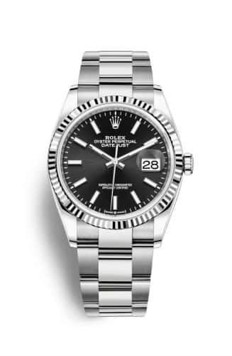 Rolex Datejust 36 Stainless Steel Black Dial Oyster Fluted Bezel
Ref. 126234-0016