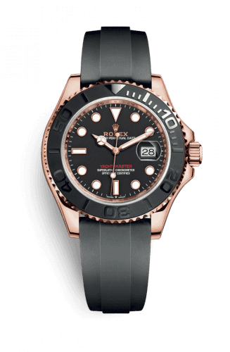 Rolex Yacht-Master 40 Oysterflex Rose Gold Black Dial Ceramic Bezel
Ref. 126655-0002